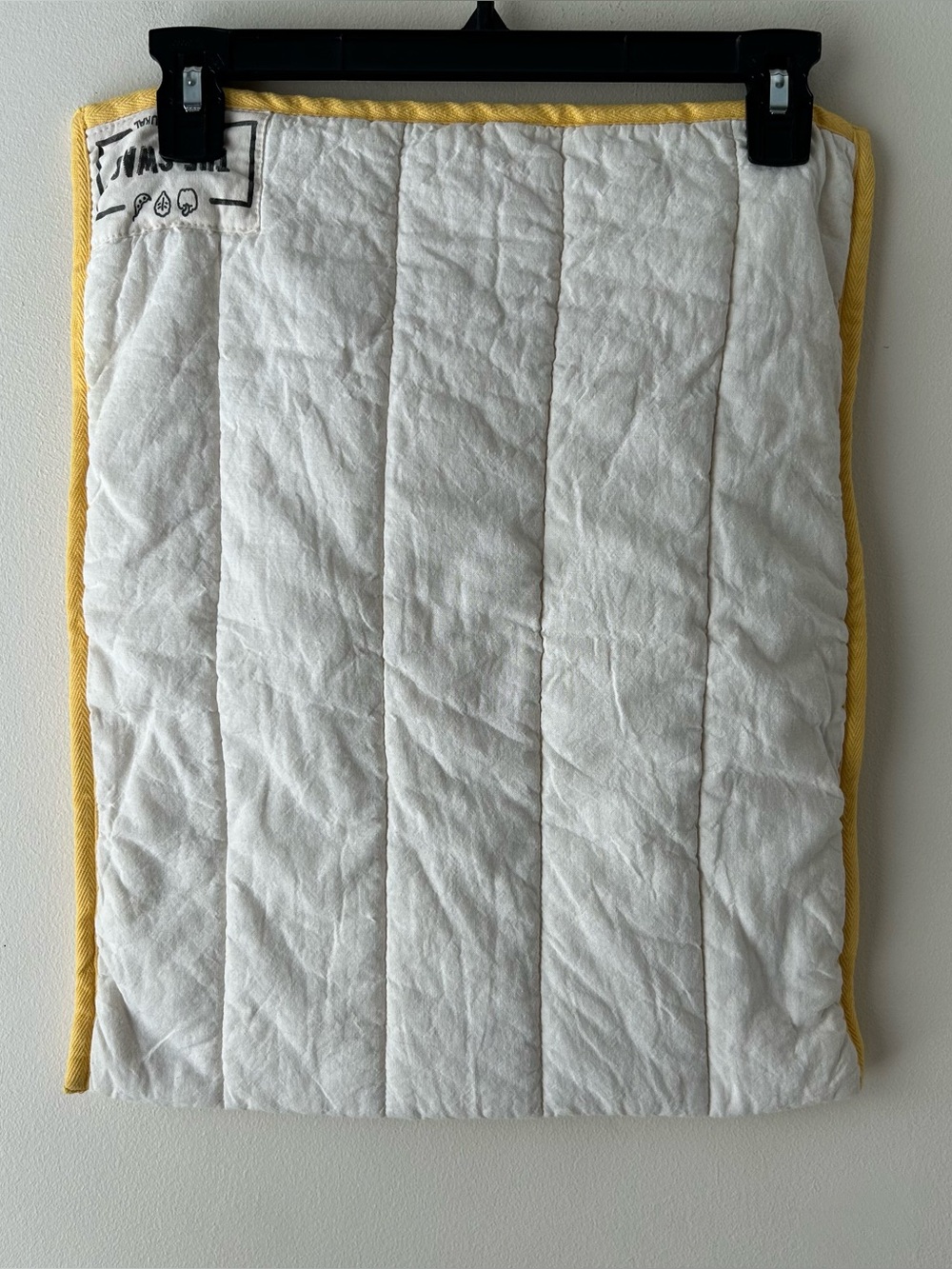 The Swag Large Reusable Produce 100% Cotton Storage Bag Yellow Cream - Picture 5 of 12